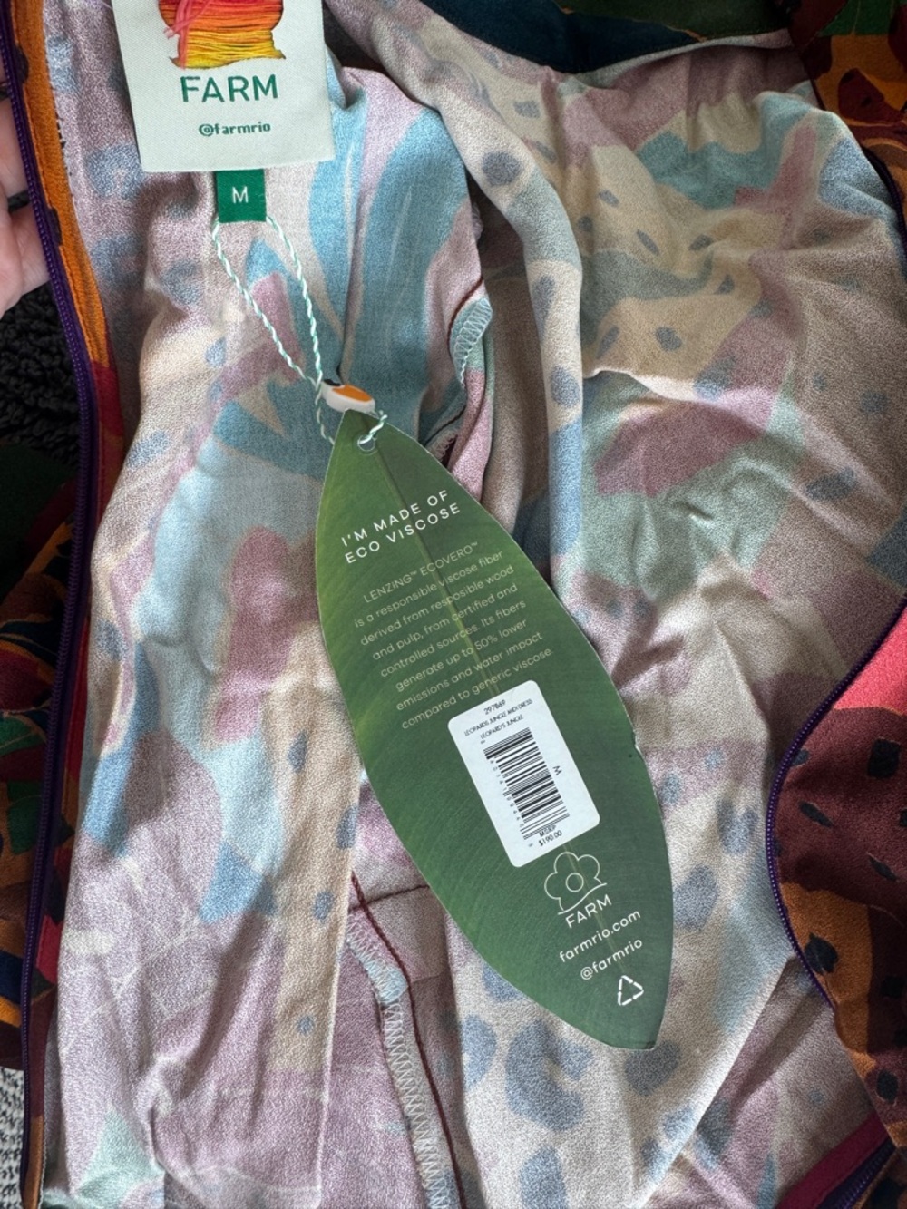FARM RIO Tropical Print Midi Dress with Side Slit - Multicolor - Picture 3 of 3